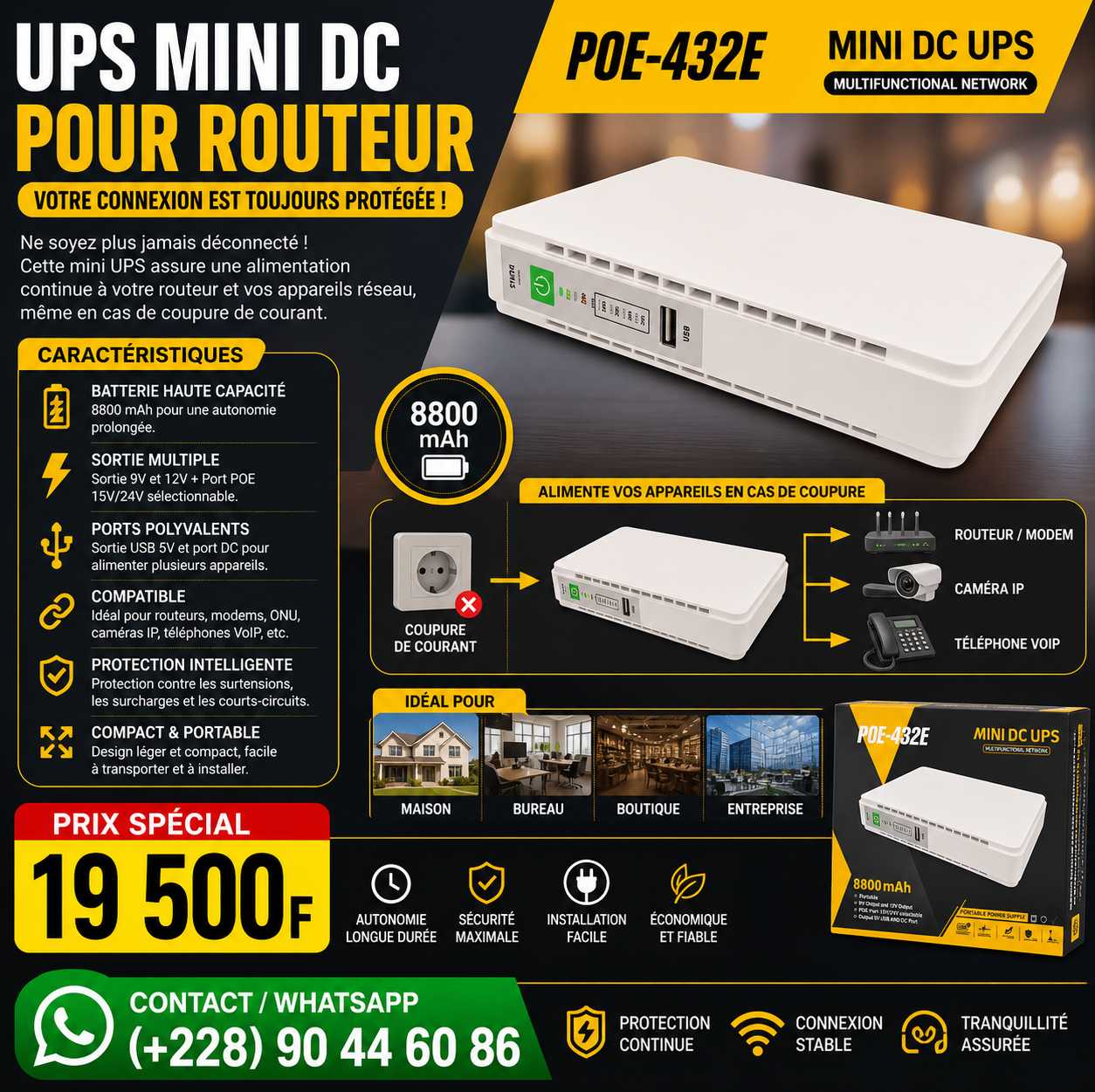 UPS Pour Routeur WiFi